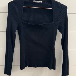 Abercrombie Ribbed Long Sleeve Top